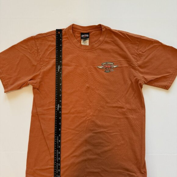 Vintage Y2K Harley Davidson 2008 Sturgis Wille G Orange Shirt Size Large Tee - Picture 5 of 6